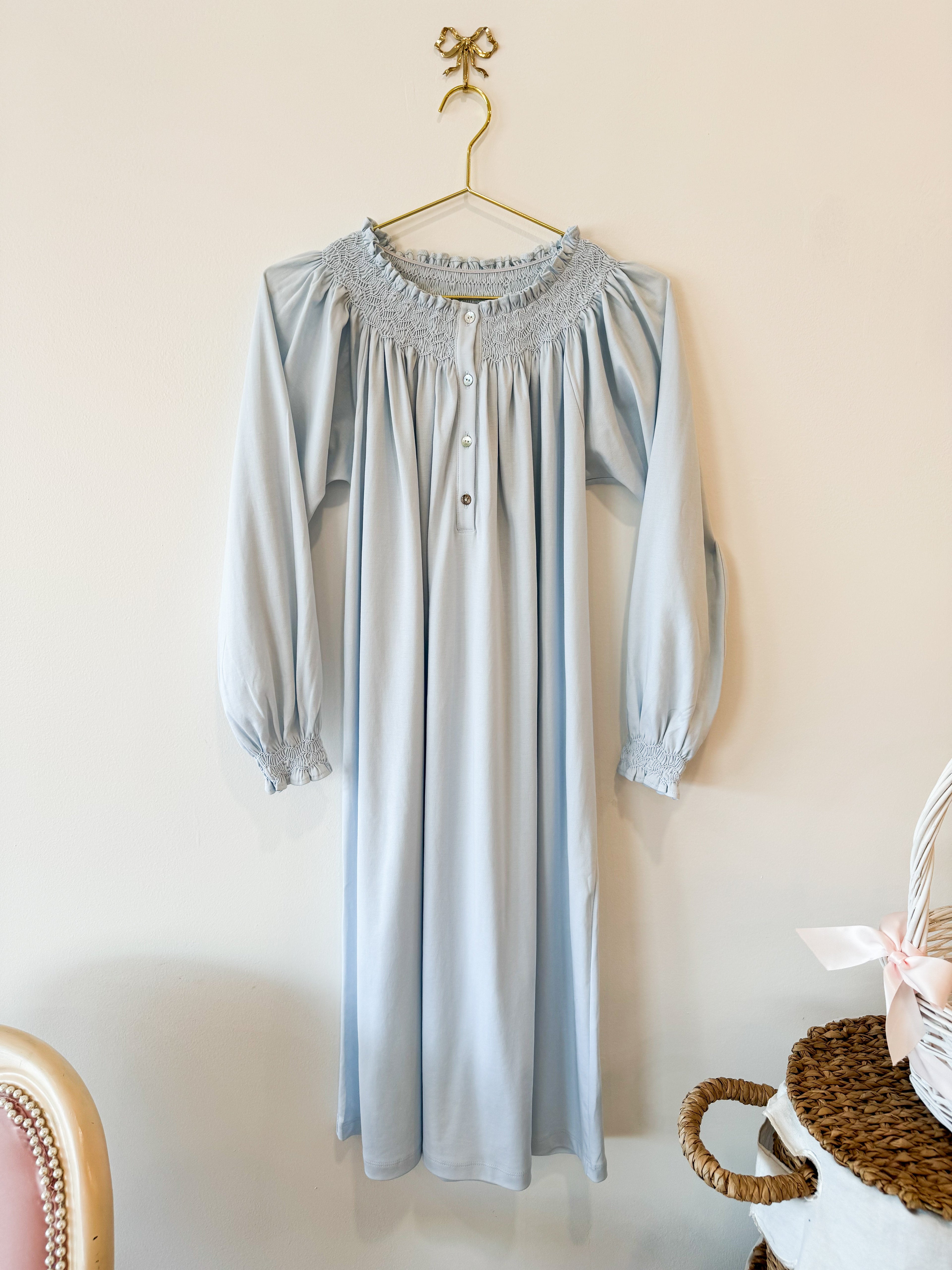 BRIDGERTON SMOCKED GOWN