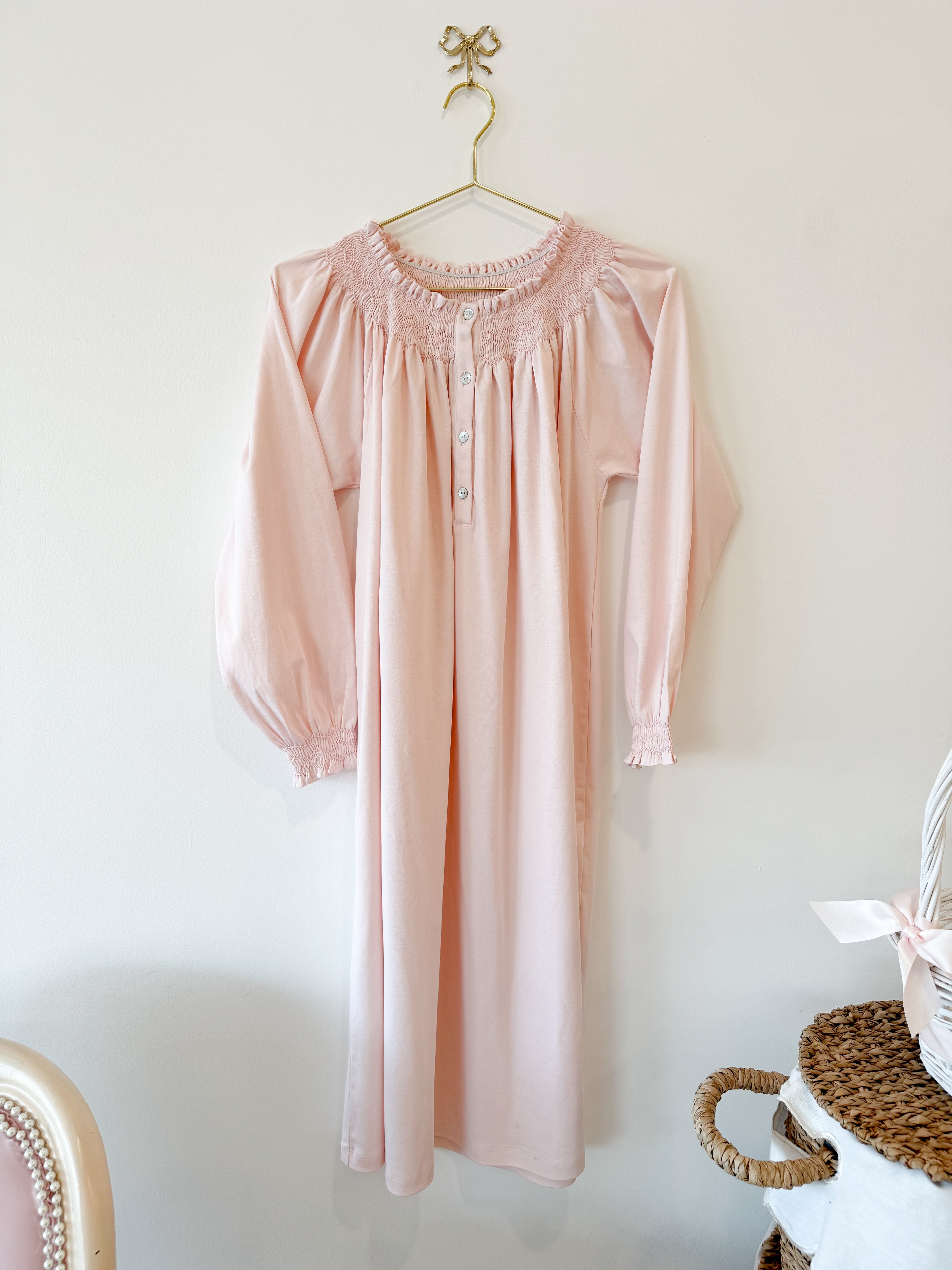 BRIDGERTON SMOCKED GOWN