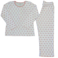 MARILYN 2 PIECE PAJAMA SET - PINK BOWS