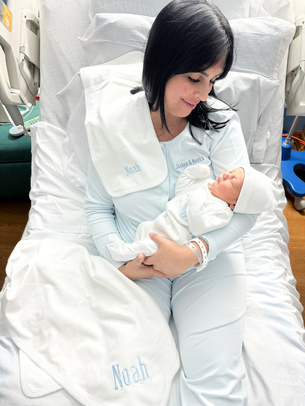 MARILYN 2 PIECE PAJAMA SET - BABY BLUE