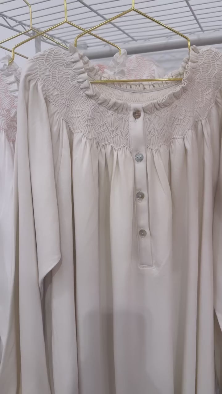 BRIDGERTON SMOCKED GOWN