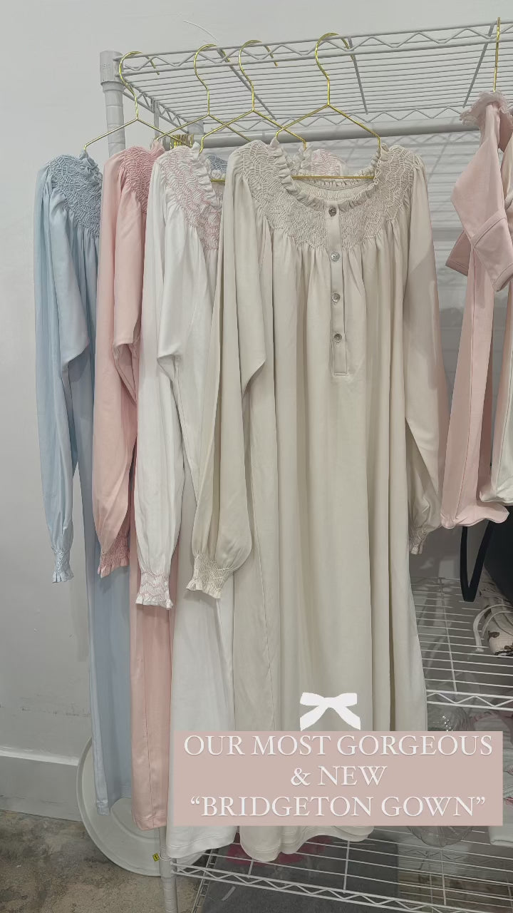 BRIDGERTON SMOCKED GOWN