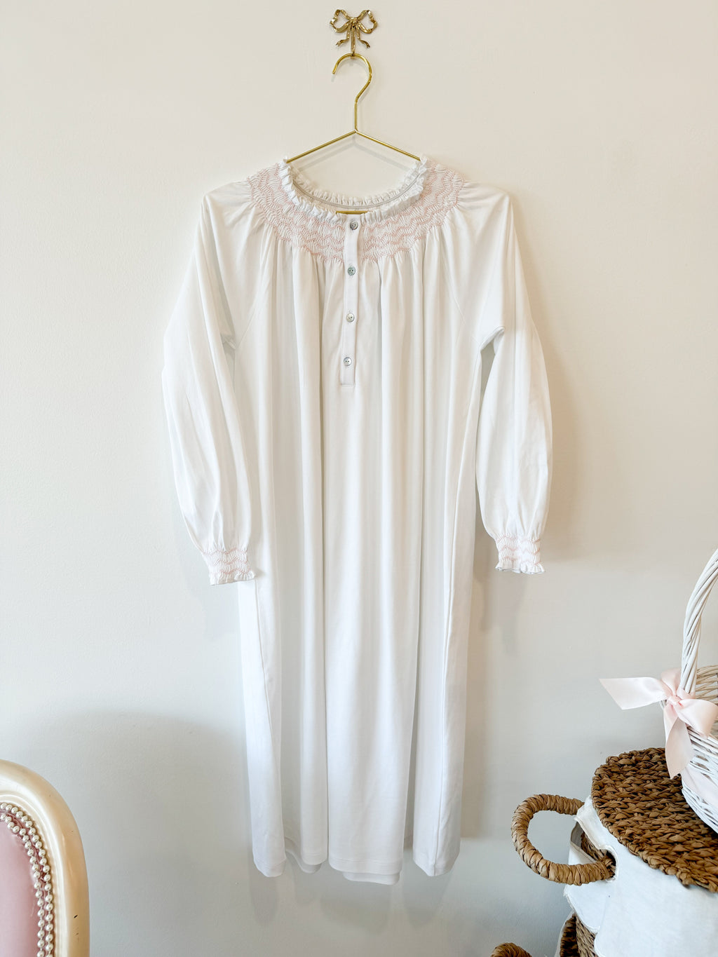 BRIDGERTON SMOCKED GOWN