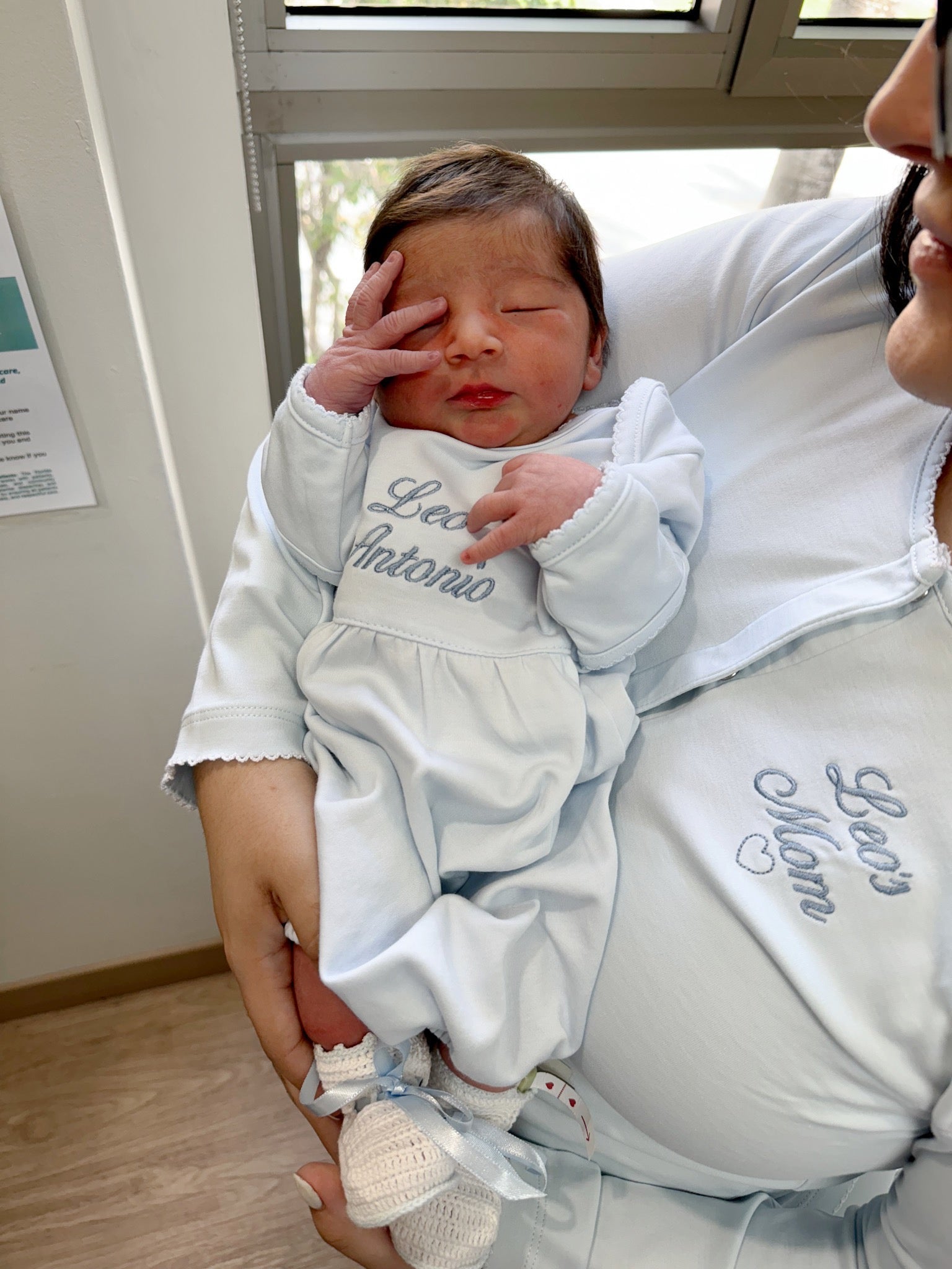 MARILYN 2 PIECE PAJAMA SET - BABY BLUE