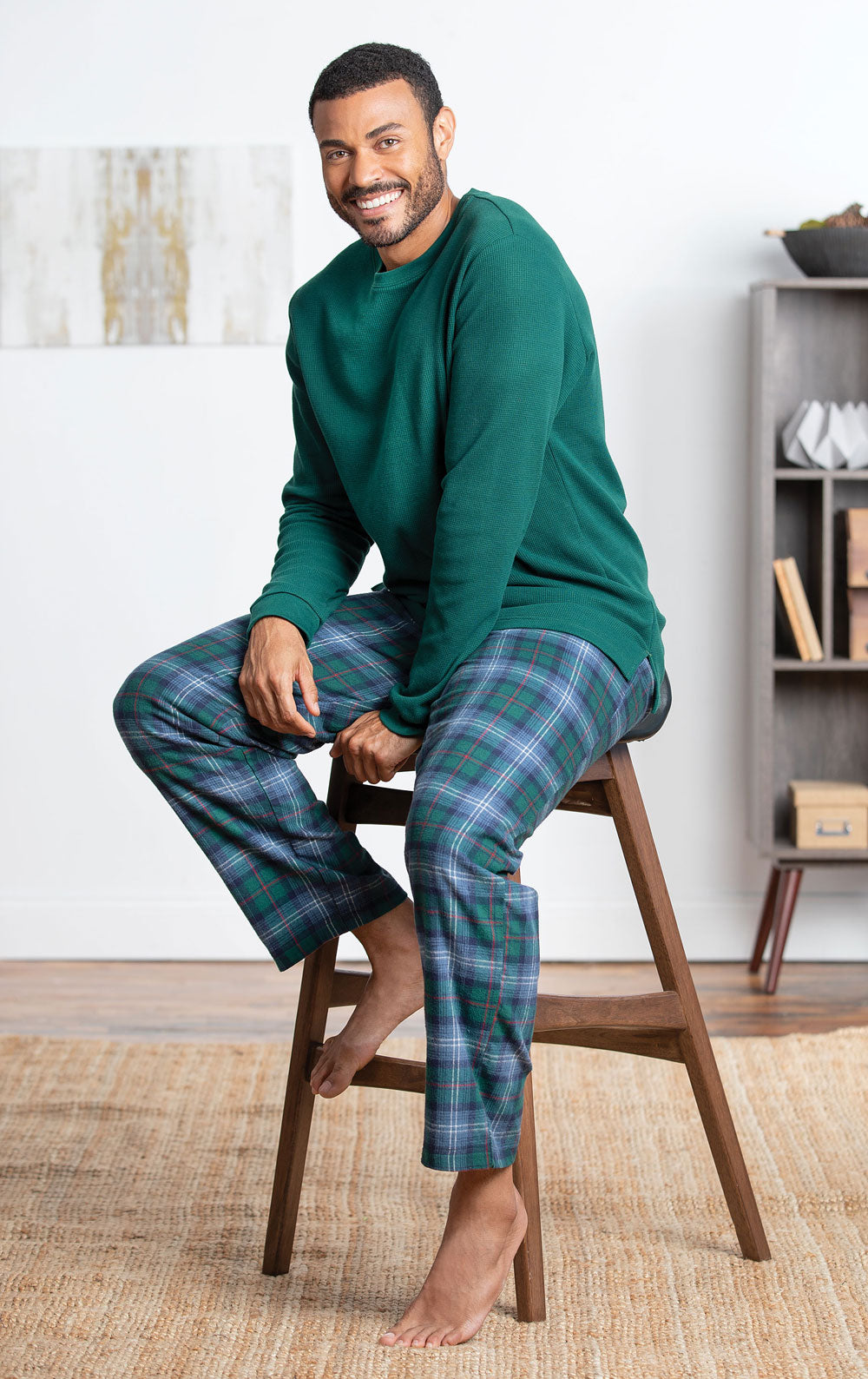 Heritage Plaid Thermal Top Men's Pajamas
