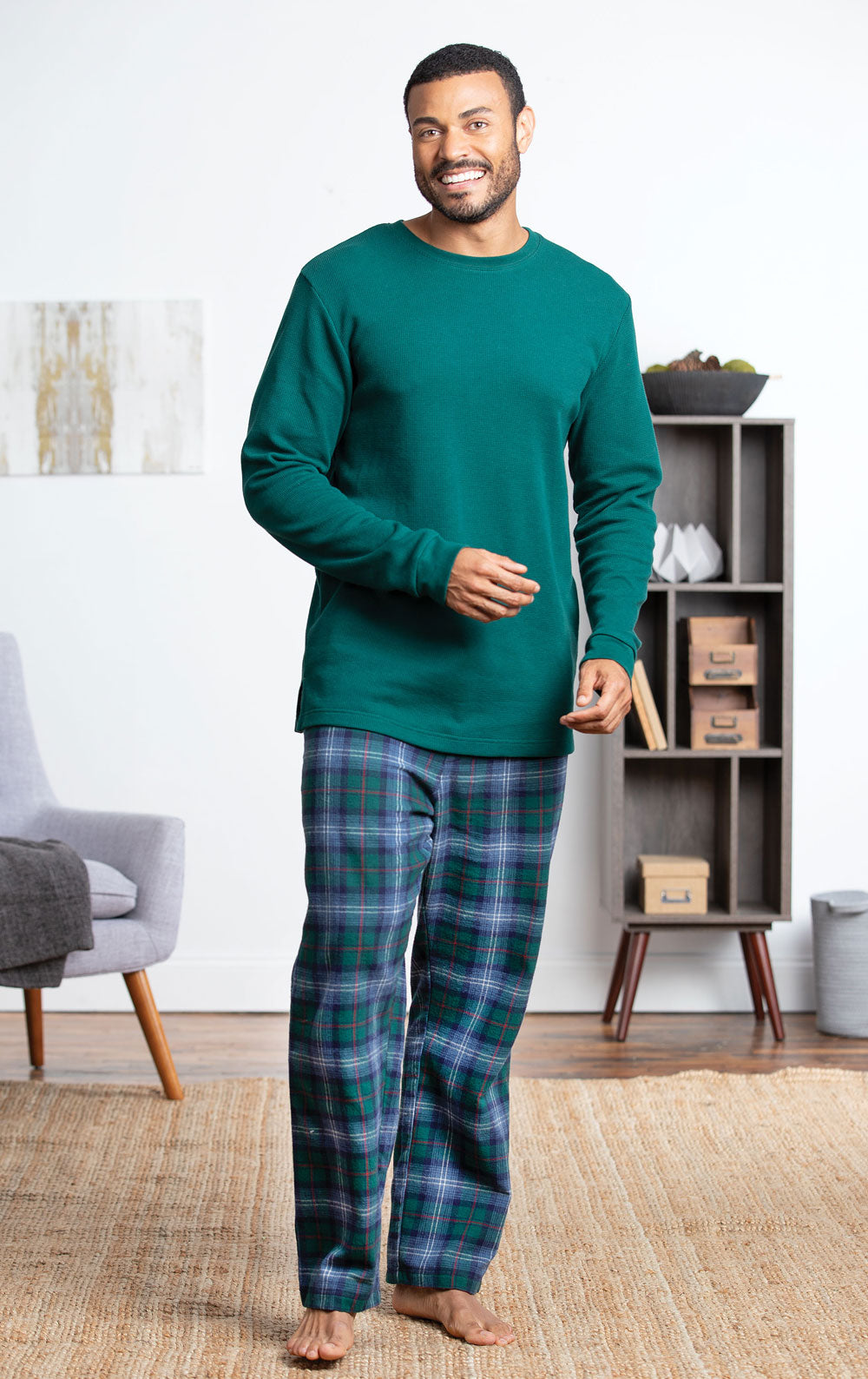 Heritage Plaid Thermal Top Men's Pajamas