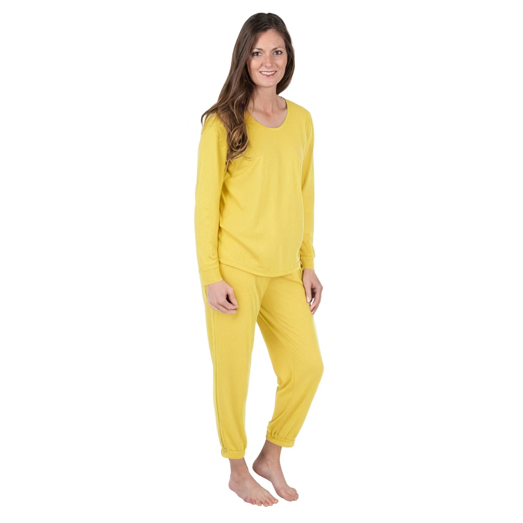Women's Moisture Wicking Long Sleeve Cuffed Pajama Set