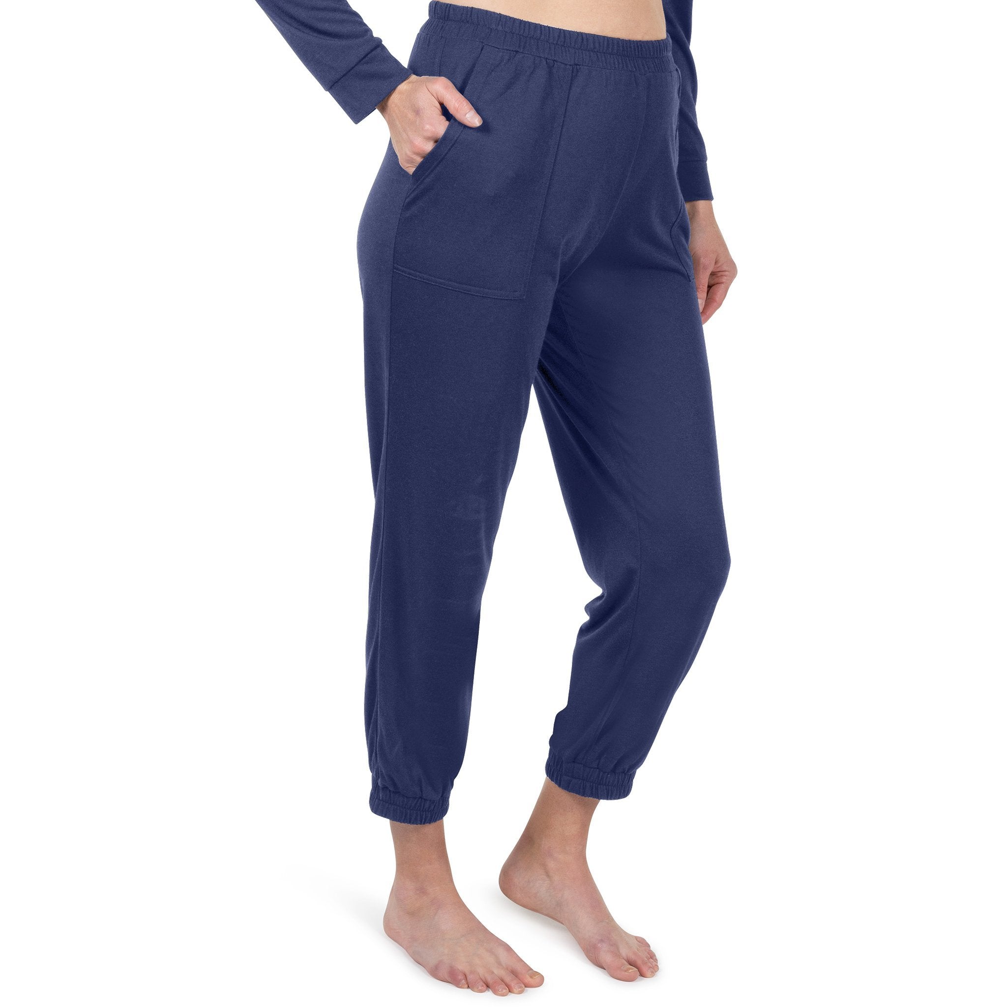 Women's Moisture Wicking Long Sleeve Cuffed Pajama Set