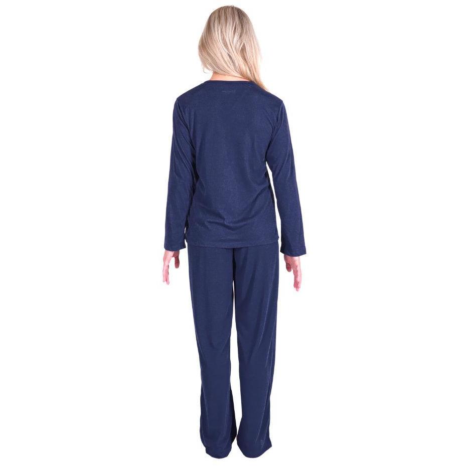 Women's Moisture Wicking Long Sleeve Drawstring Pant Pajama Set